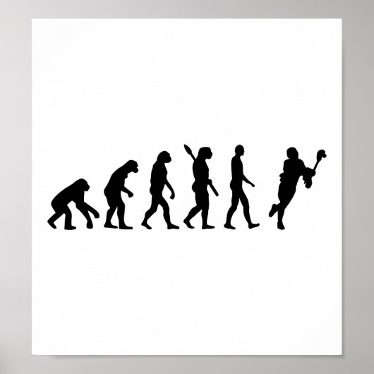 Evolutie Lacrosse Poster (Voorkant)