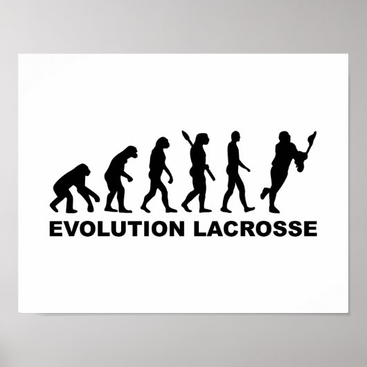 Evolutie Lacrosse Poster (Voorkant)