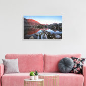 Evolutie Lake Sunset Alpenglow - John Muir Trail Canvas Afdruk (Insitu (Woonkamer))