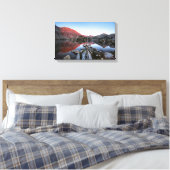 Evolutie Lake Sunset Alpenglow - John Muir Trail Canvas Afdruk (Insitu (Slaapkamer))