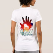 Evolutie/links houden t-shirt (Achterkant)