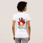 Evolutie/links houden t-shirt (Achterkant volledig)