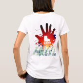 Evolutie/links houden t-shirt (Achterkant)