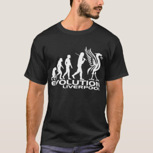 EVOLUTIE-LIVERPOOL mannen draag T-shirt