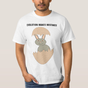 Evolutie Maakt Fouten Grappig Heren T-shirt
