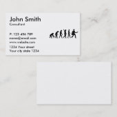 Evolutie-mailman Visitekaartje (Voorkant / Achterkant)