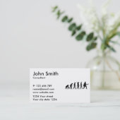 Evolutie-mailman Visitekaartje (Staand voorkant)