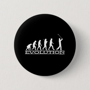 Evolutie - Man - Golf Ronde Button 5,7 Cm