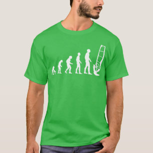 Evolutie Mannen windsurfende grappige Gift Idea Lo T-shirt