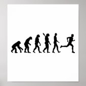 Evolutie met marathon poster (Voorkant)