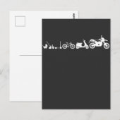 Evolutie motorfiecurve Motorbiking Racer Briefkaart (Voorkant / Achterkant)