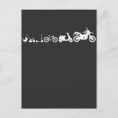 Evolutie motorfiecurve Motorbiking Racer Briefkaart (Voorkant)