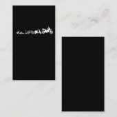 Evolutie motorfiecurve Motorbiking Racer Visitekaartje (Voorkant / Achterkant)