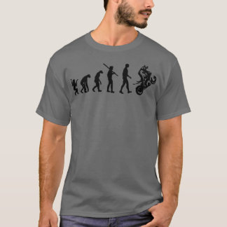 Evolutie-motorfiets T-shirt