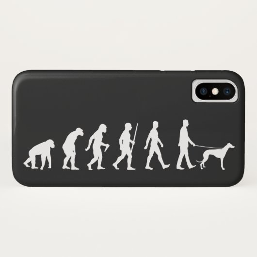 Evolutie naar Greyhound Owner Case-Mate iPhone Case (Achterkant (horizontaal))