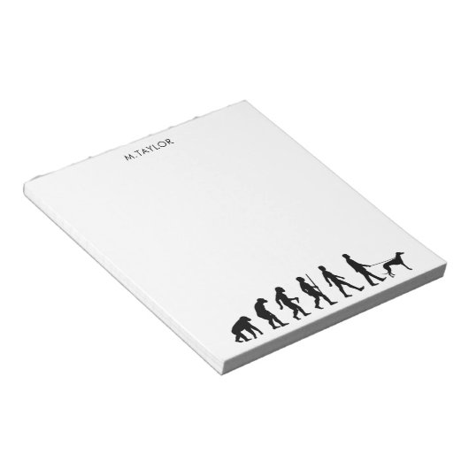 Evolutie naar Greyhound Owner Notitieblok (Schuin)