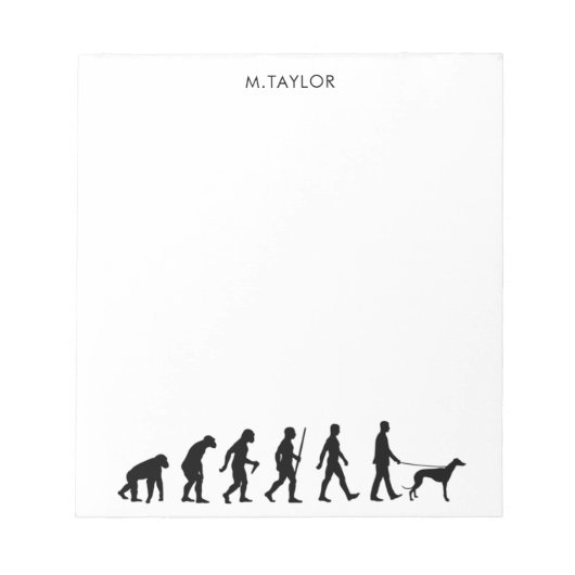 Evolutie naar Greyhound Owner Notitieblok (Voorkant)