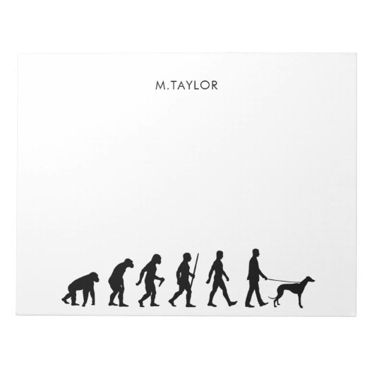 Evolutie naar Greyhound Owner Notitieblok (Voorkant)