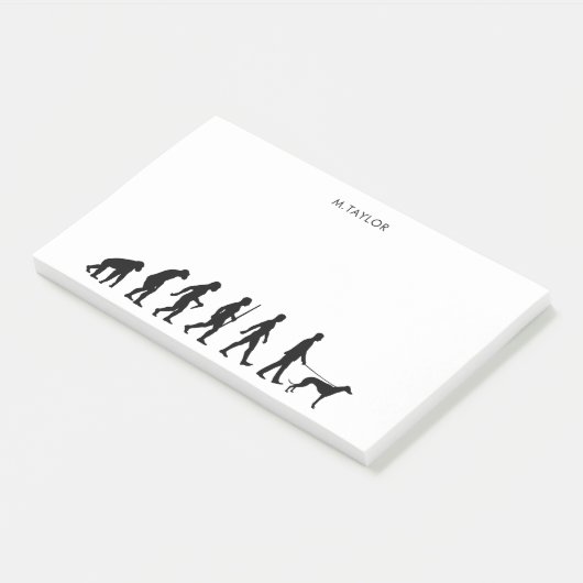 Evolutie naar Greyhound Owner Post-it® Notes (Schuin)