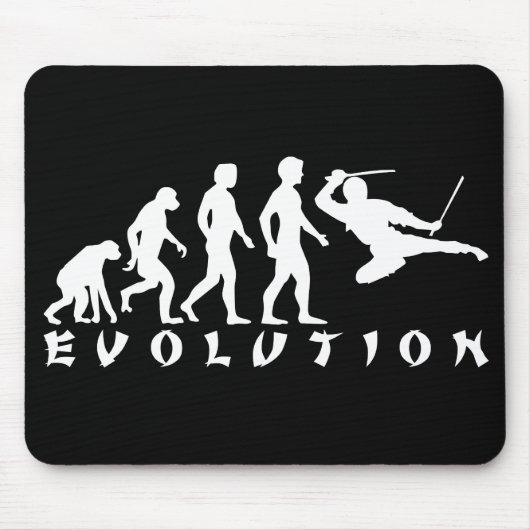 evolutie Ninja Black Muismat (Voorkant)