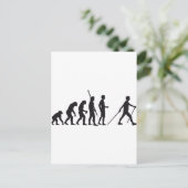 evolutie noords lopen briefkaart (Staand voorkant)