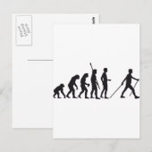 evolutie noords lopen briefkaart (Voorkant / Achterkant)