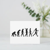 Evolutie Noordse Walking Briefkaart (Staand voorkant)