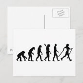 Evolutie Noordse Walking Briefkaart (Voorkant / Achterkant)