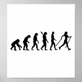 Evolutie Noordse Walking Poster (Voorkant)