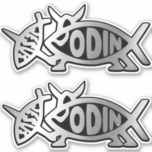 Evolutie - Odine x 2 Sticker (Voorkant)