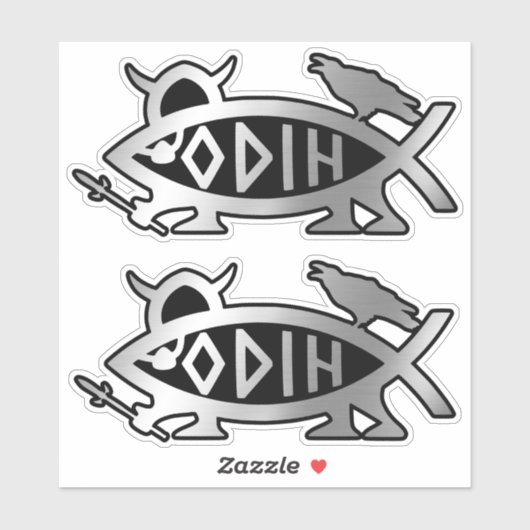 Evolutie - Odine x 2 Sticker (Vel)
