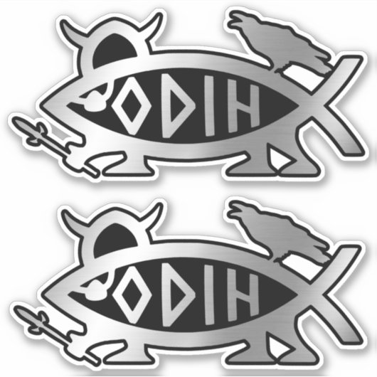 Evolutie - Odine x 2 Sticker (Voorkant)