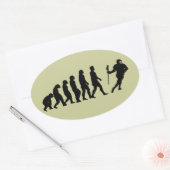Evolutie Ovale Sticker (Envelop)