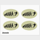 Evolutie Ovale Sticker (Vel)
