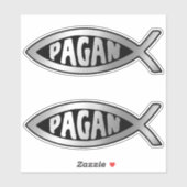 Evolutie - Pagan x 2 Sticker (Vel)