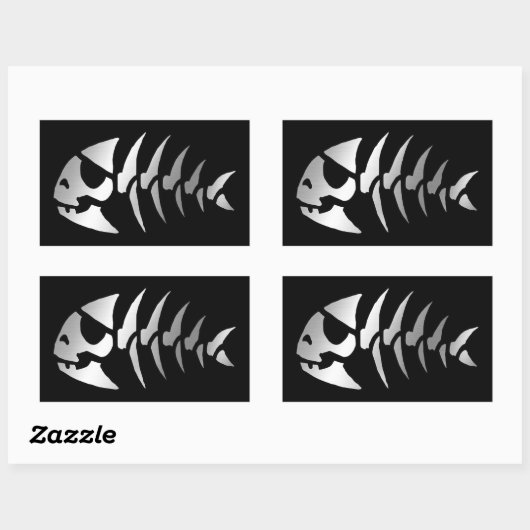 Evolutie - Piraat Rechthoekige Sticker (Vel)