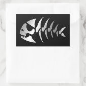 Evolutie - Piraat Rechthoekige Sticker (Tas)