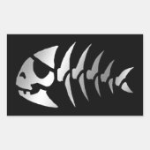 Evolutie - Piraat Rechthoekige Sticker (Voorkant)