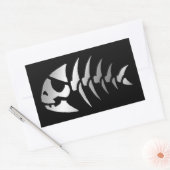 Evolutie - Piraat Rechthoekige Sticker (Envelop)