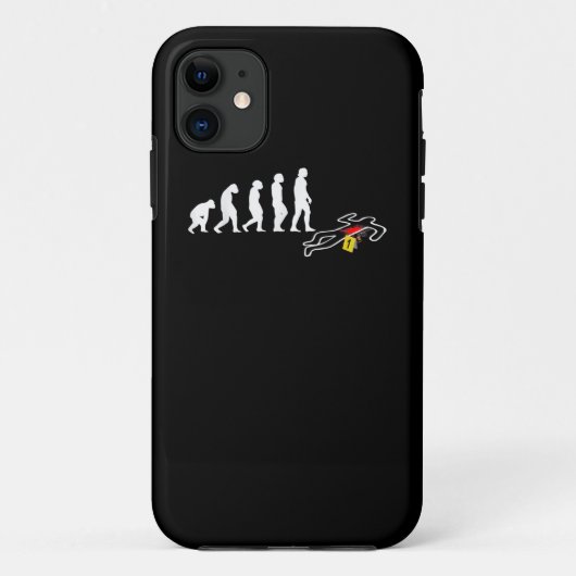 Evolutie politieman Luitenant Crime Scene Case-Mate iPhone Case (Achterkant)