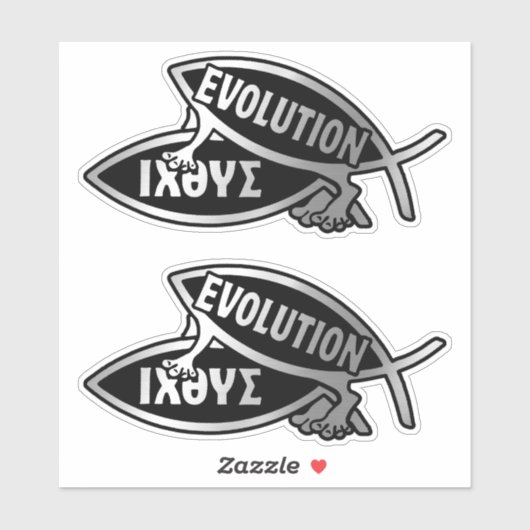 Evolutie - Procreation x 2 Sticker (Vel)