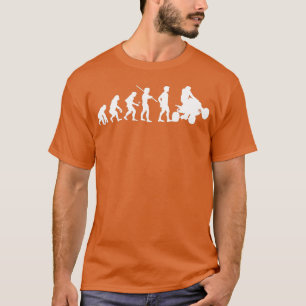 Evolutie Quad Bike ATV Funny Quad Bike Riding T-shirt