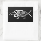 Evolutie - Reality Bites Rechthoekige Sticker (Tas)