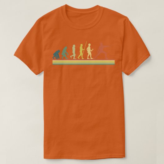 Evolutie retroromheining t-shirt (Design voorkant)