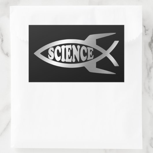 Evolutie - Rocket Science Rechthoekige Sticker (Tas)