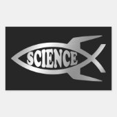 Evolutie - Rocket Science Rechthoekige Sticker (Voorkant)