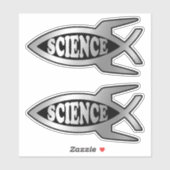 Evolutie - Rocket Science x 2 Sticker (Vel)