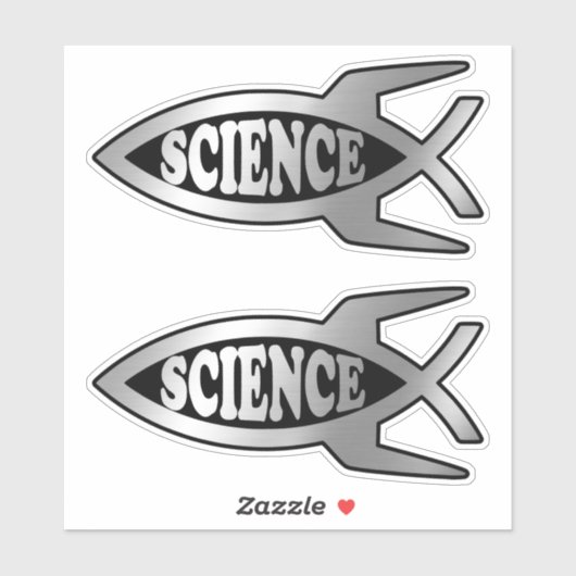 Evolutie - Rocket Science x 2 Sticker (Vel)