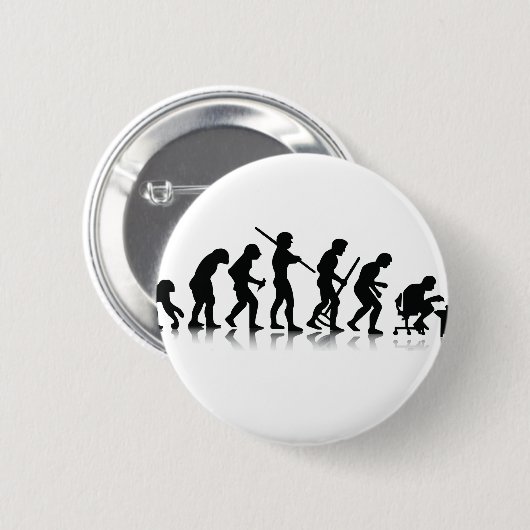 Evolutie Ronde Button 5,7 Cm (Voorkant /achterkant)