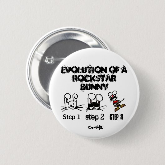 Evolutie Ronde Button 5,7 Cm (Voorkant /achterkant)